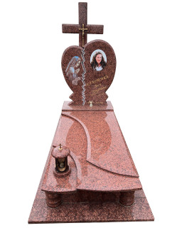 Пам'ятник з лізниківського та човнового граніту Пам'ятник з лізниківського та човнового граніту