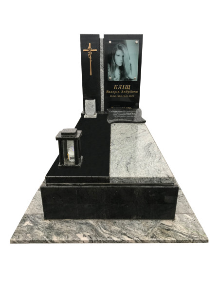 Пам'ятник з Viscount white та габро Пам'ятник з Viscount white та габро