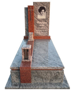 Пам'ятник з лізниківського граніту та гранату