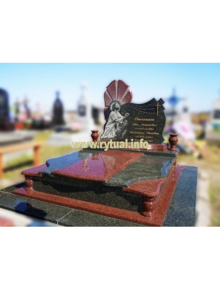 Пам'ятник з човнового, лізниківського та букінського граніту